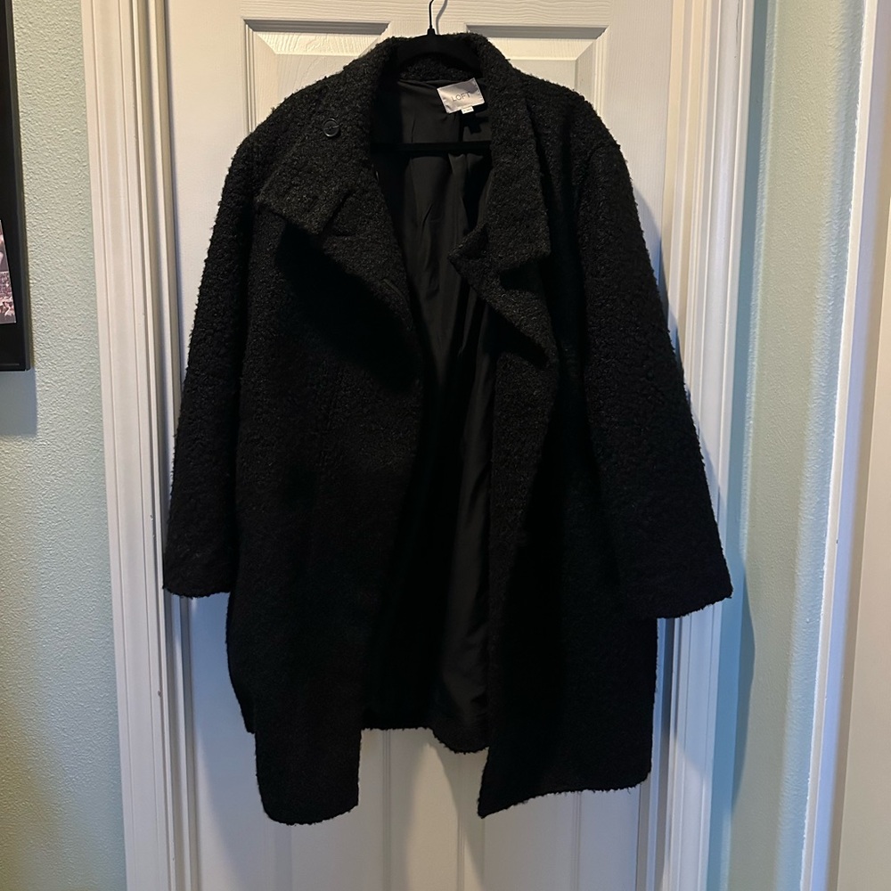 LOFT Black Teddy Jacket